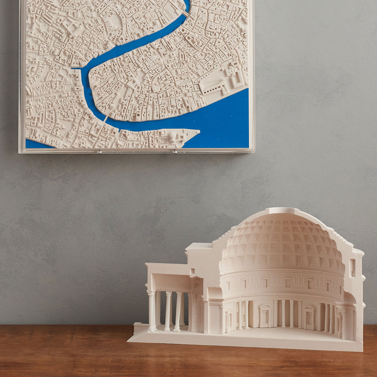 Neu. 3D Resin Souvenir Miniature Miniature Building Pantheon Italy 