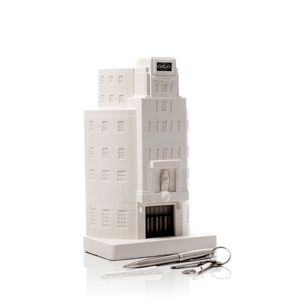 Broadcasting House Model. Product Shot Front View. Architectural Sculpture by Chisel & Mouse