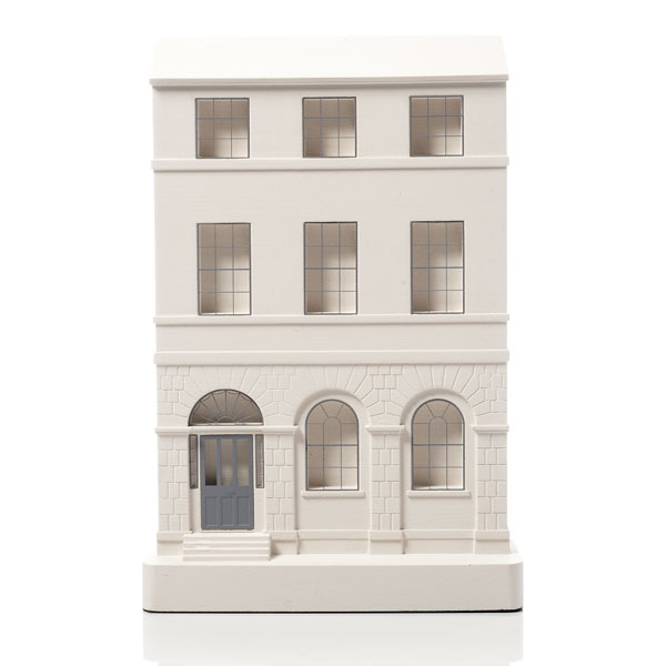 Charlotte Square Model. Product Shot Front View. Architectural Sculpture by Chisel & Mouse