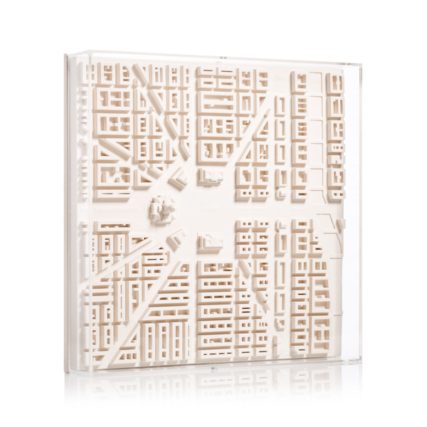 newyork Cityscape Model. Product Shot Front View. Architectural Sculpture by Chisel & Mouse