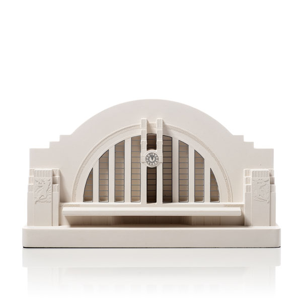 Cincinnati Union Terminal Model. Product Shot Front View. Architectural Sculpture by Chisel & Mouse