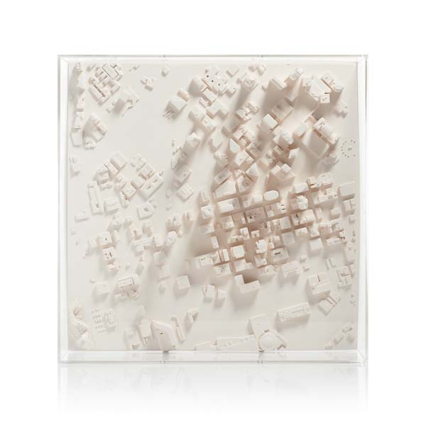 dallas Cityscape Framed 5000 Model. Product Shot Front View. Architectural Sculpture by Chisel & Mouse