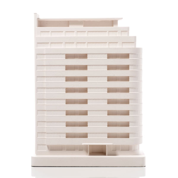 Embassy Court Model. Product Shot Front View. Architectural Sculpture by Chisel & Mouse