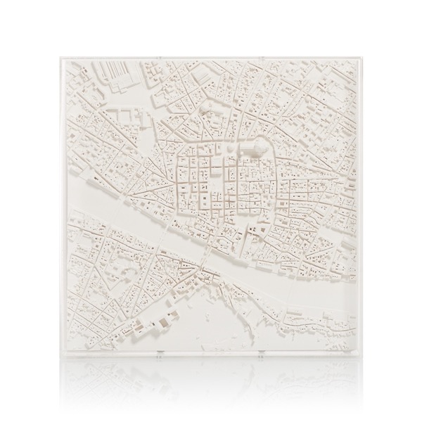 Florence Cityscape Model. Product Shot Front View. Architectural Sculpture by Chisel & Mouse
