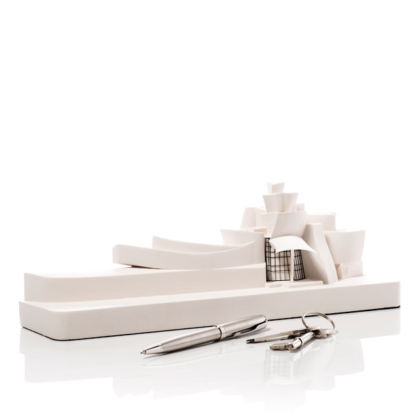 Guggenheim Museum Mini Model. Product Shot Front View. Architectural Sculpture by Chisel & Mouse