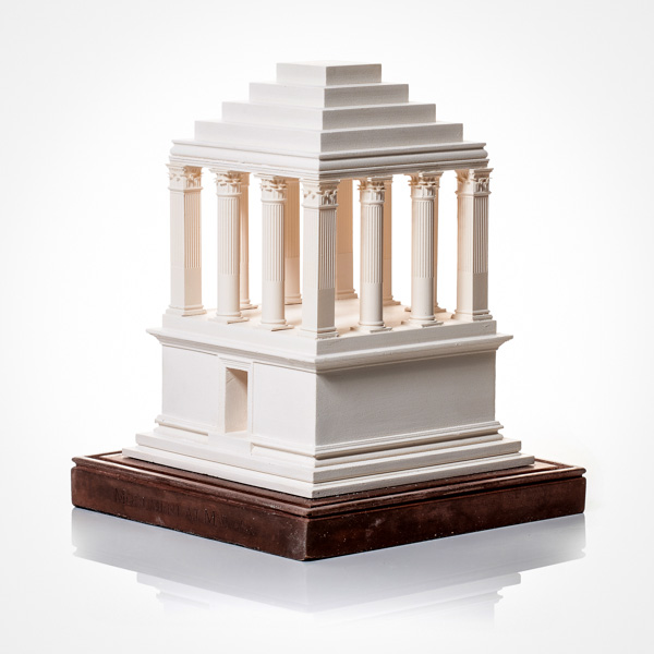 monument mylasa Model. Product Shot Front View. Architectural Sculpture by Chisel & Mouse