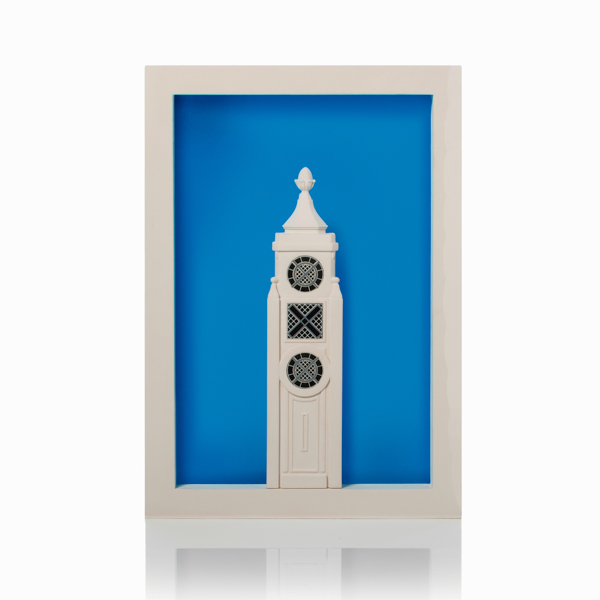 oxo tower poparc Model. Product Shot Front View. Architectural Sculpture by Chisel & Mouse