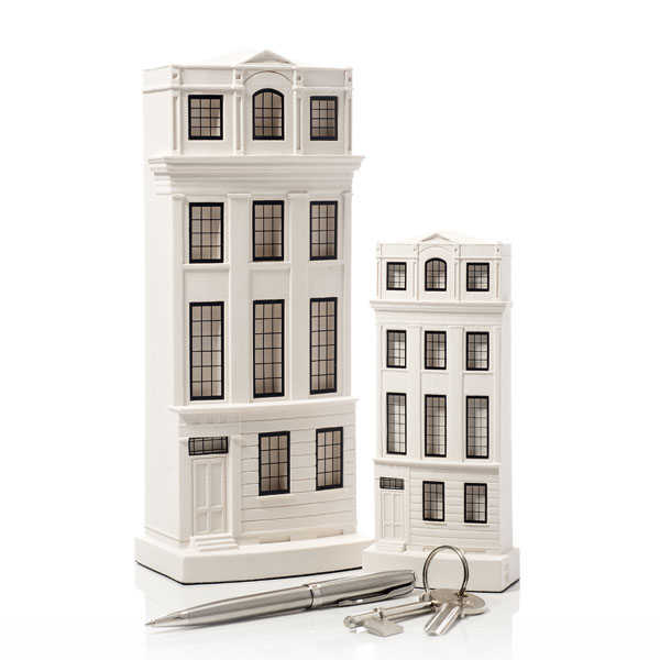 Regency Town House Model. Product Shot Front View. Architectural Sculpture by Chisel & Mouse