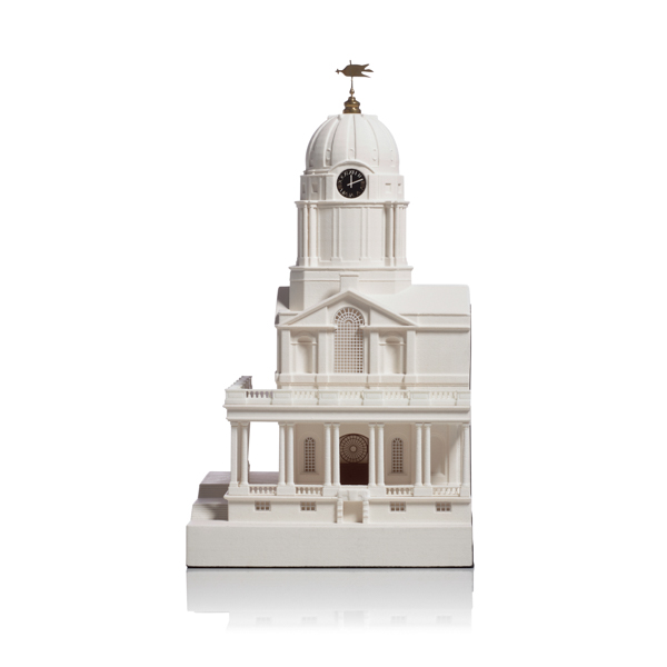 royal naval college king william court Model. Product Shot Front View. Architectural Sculpture by Chisel & Mouse
