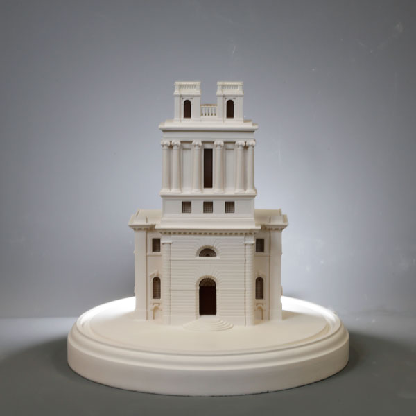 st mary woolnoth Model. Product Shot Front View. Architectural Sculpture by Chisel & Mouse