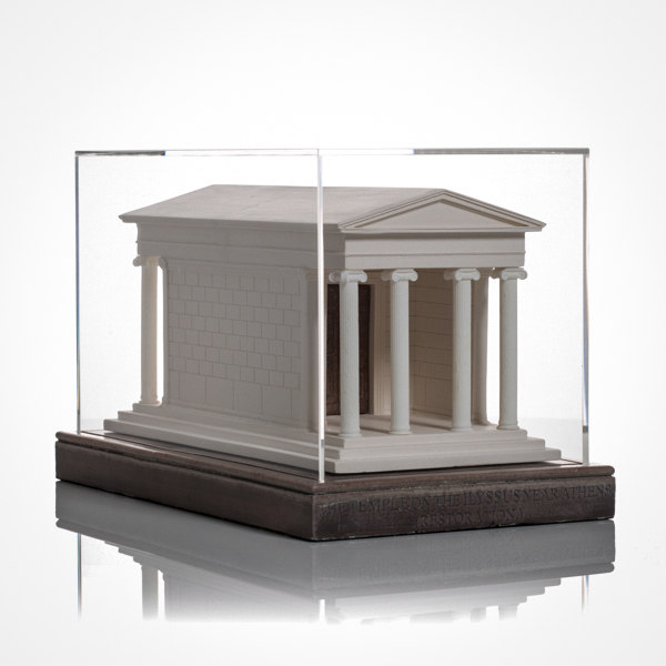 Temple of Artemis the Huntress Model. Product Shot Front View. Architectural Sculpture by Chisel & Mouse