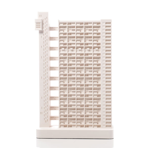 Trellick Tower Mini. Product Shot Front View. Architectural Sculpture by Chisel & Mouse