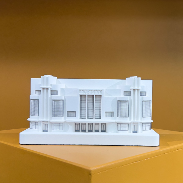 dominion harrow cinema Model. Product Shot Front View. Architectural Sculpture by Chisel & Mouse
