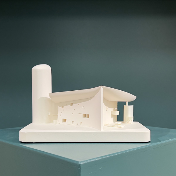 Notre Dame Du Haut Model. Product Shot Front View. Architectural Sculpture by Chisel & Mouse