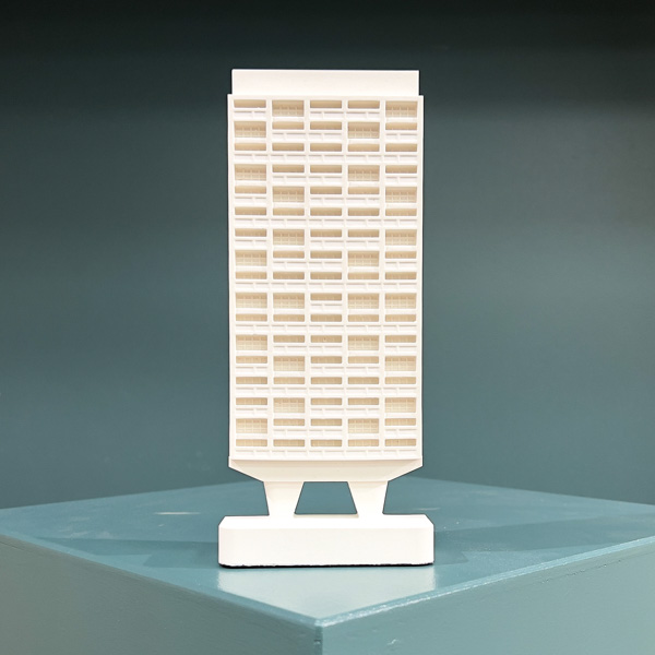 Unite D Habitation Model. Product Shot Front View. Architectural Sculpture by Chisel & Mouse