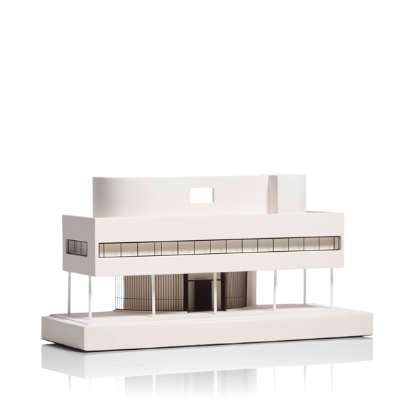 villa savoye Le Corbusier Model. Product Shot Front View. Architectural Sculpture by Chisel & Mouse