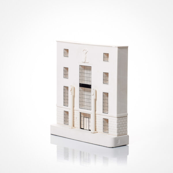 66 Portland Place Model. Product Shot Side View. Architectural Sculpture by Chisel & Mouse