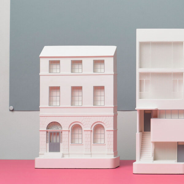 Charlotte Square Model. Lifestyle Shot. Architectural Sculpture by Chisel & Mouse
