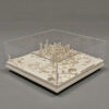 dallas Cityscape Framed 5000 Model. Product Shot Side View. Architectural Sculpture by Chisel & Mouse