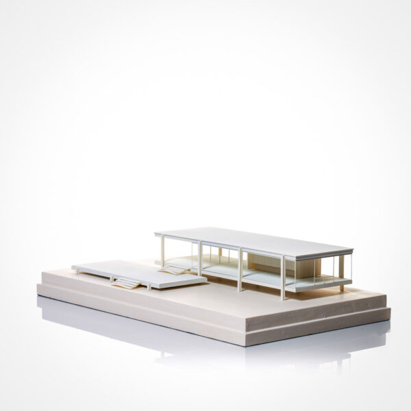 farnsworth house Model. Product Shot Side View. Architectural Sculpture by Chisel & Mouse