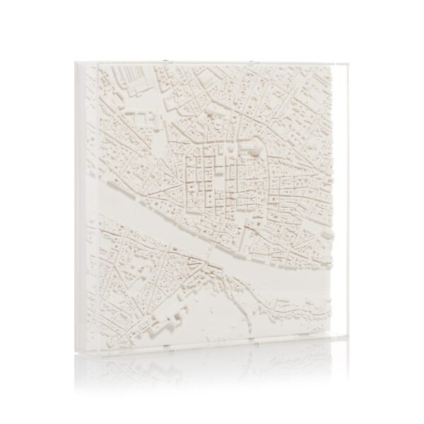 Florence Cityscape Model. Product Shot Side View. Architectural Sculpture by Chisel & Mouse