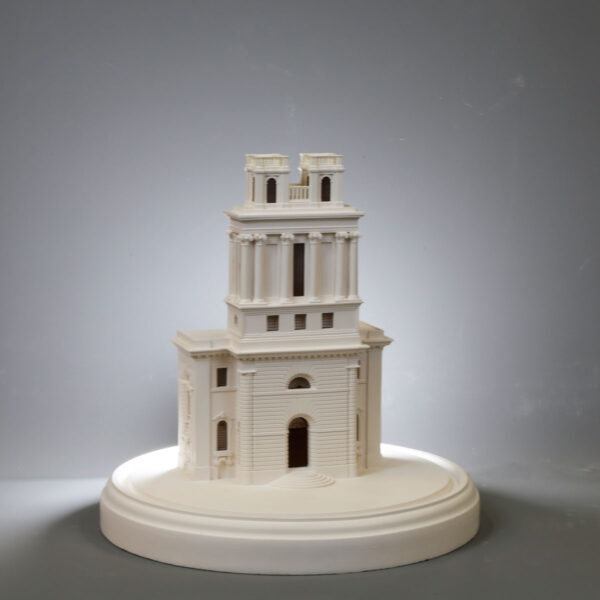 st mary woolnoth Model. Product Shot Side View. Architectural Sculpture by Chisel & Mouse