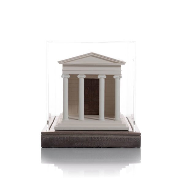 Temple of Artemis the Huntress Model. Product Shot Front View. Architectural Sculpture by Chisel & Mouse