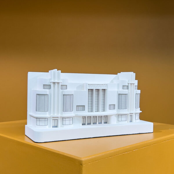 dominion harrow cinema Model. Product Shot Side View. Architectural Sculpture by Chisel & Mouse