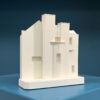 house of an art lover Model. Product Shot Side View. Architectural Sculpture by Chisel & Mouse
