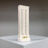 Monadnock Building Model. Product Shot Side View. Architectural Sculpture by Chisel & Mouse