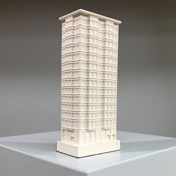 reliance Building Model. Product Shot Side View. Architectural Sculpture by Chisel & Mouse